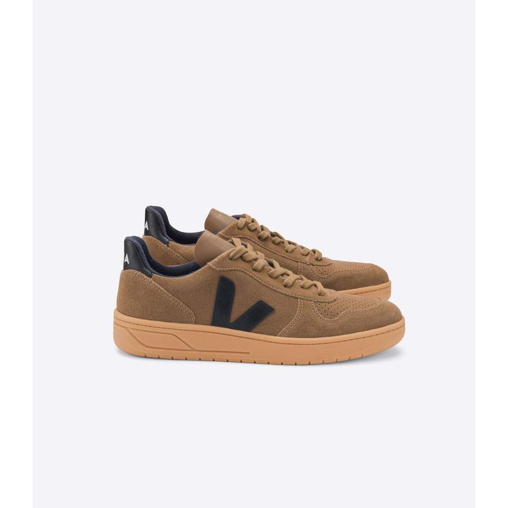 Veja V-10 SUEDE Joggesko Dame Brune | NO 636QMA